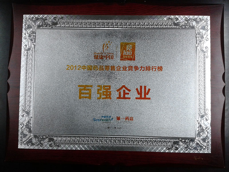 2012年中国药店竞争力百强榜