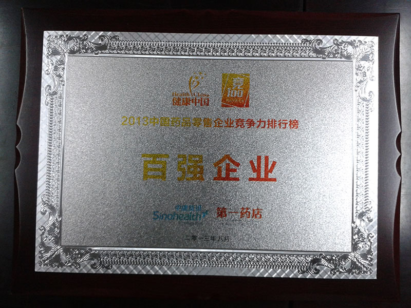 2013年中国药店竞争力百强榜